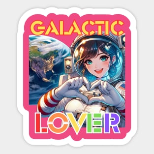 Kawaii, Anime Girl, Galactic Love  | Catsie Cat Sticker